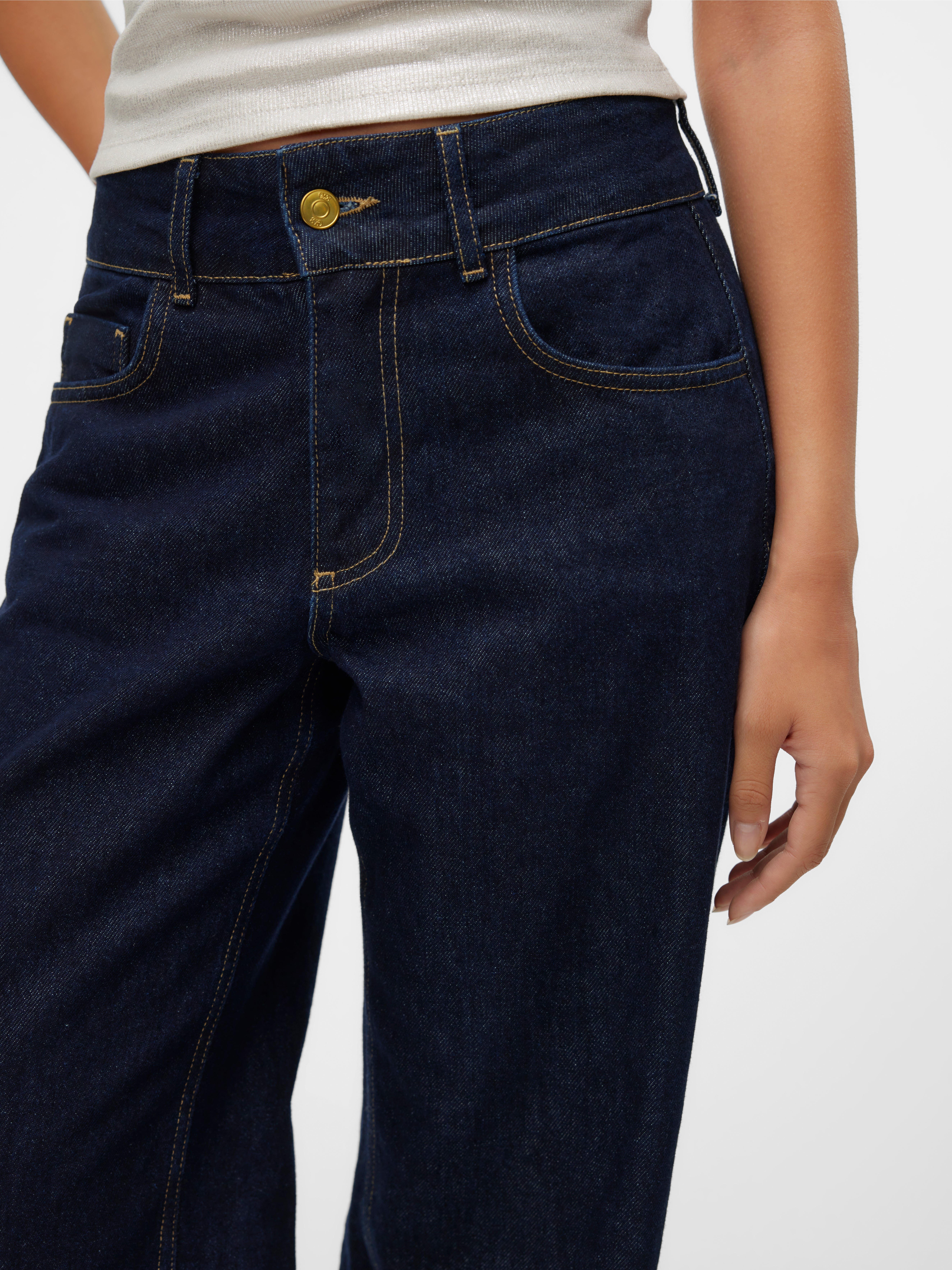 SNRANCY Mid waist Wide leg fit Jeans