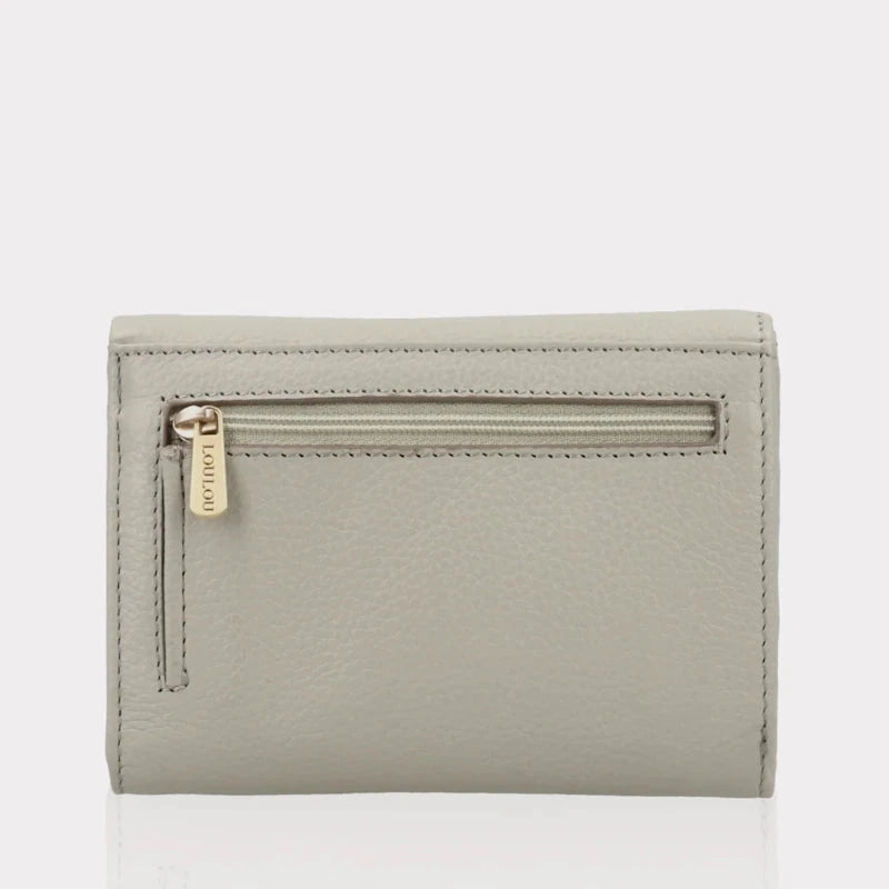 LouLou Essentiels Portemonnee RFID Petit Fleur Fog