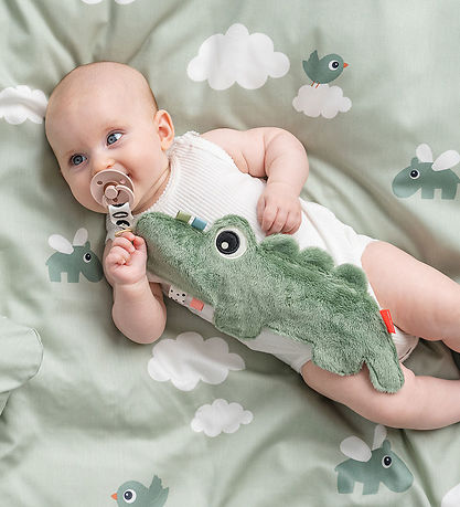 Done by Deer Schmusetuch - Cozy Friend Croco - Grün