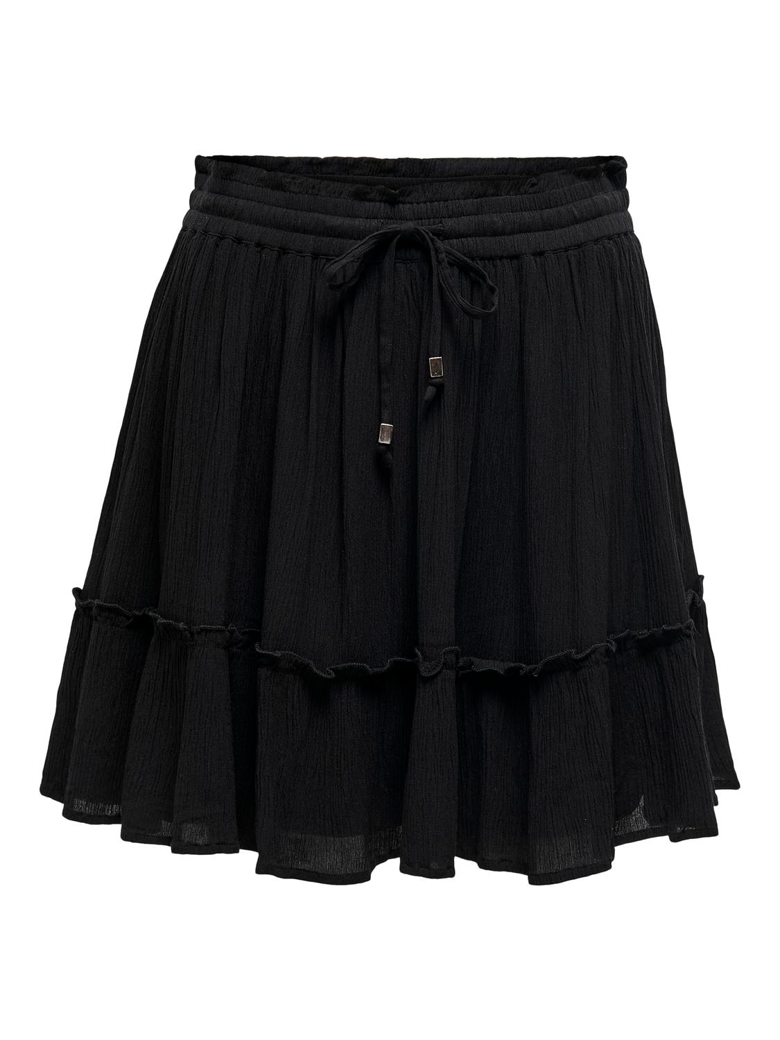 ONLY Minirock »ONLIBIZA LIFE  SHORT SKIRT WVN NOOS«, mit Volant