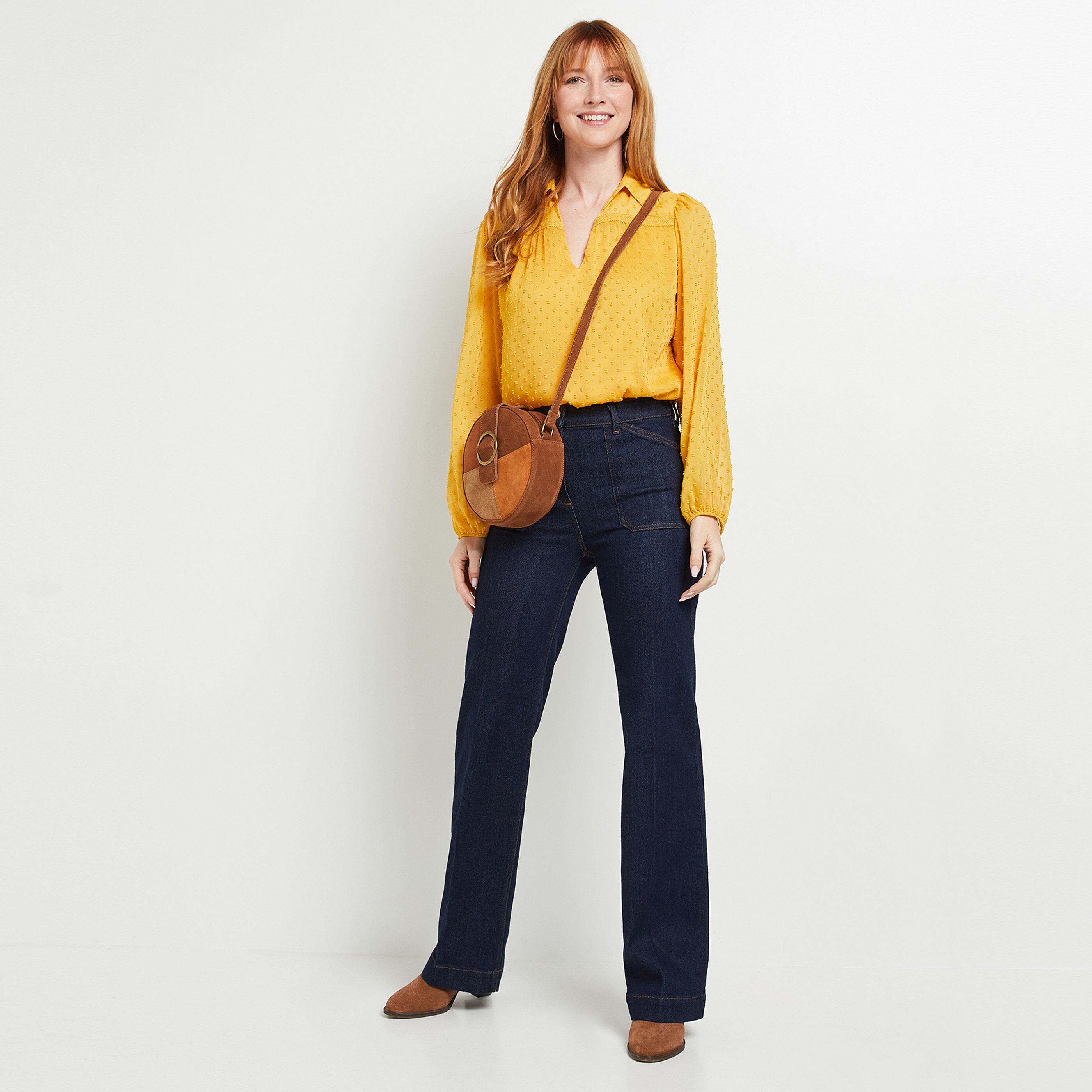 Blouse plumetis femme - SAFRAN