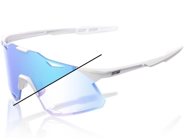 100% Hypercraft Photochromic Cykelbriller, Pearl White Glitter