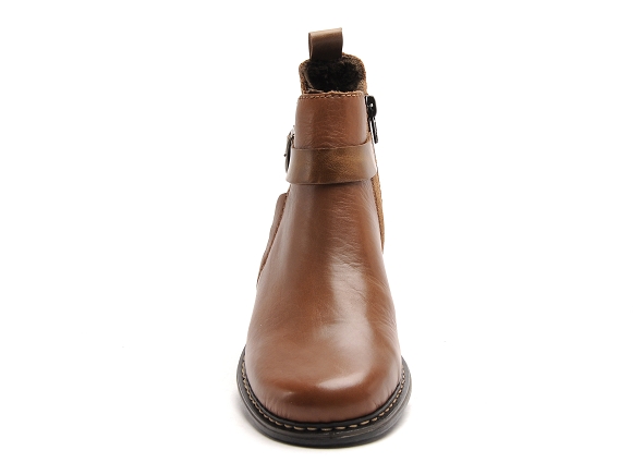 Rieker boots bottine plates femme z49a9 marron
