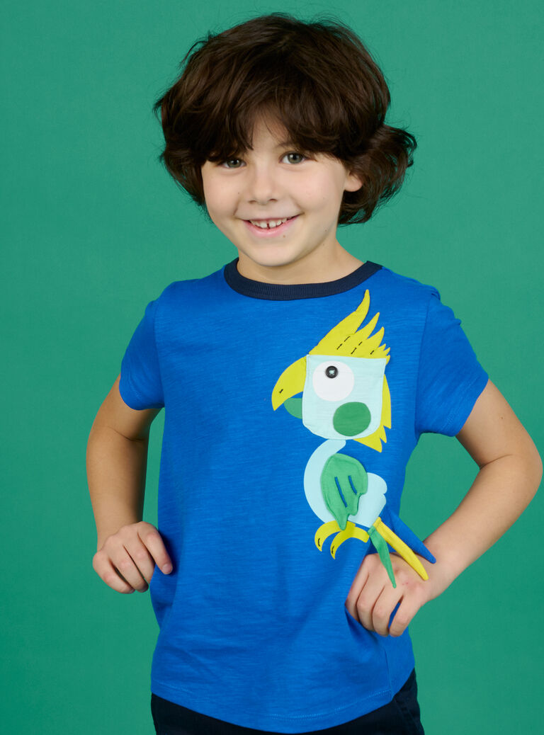 Tee Shirt Manches Courtes Bleu