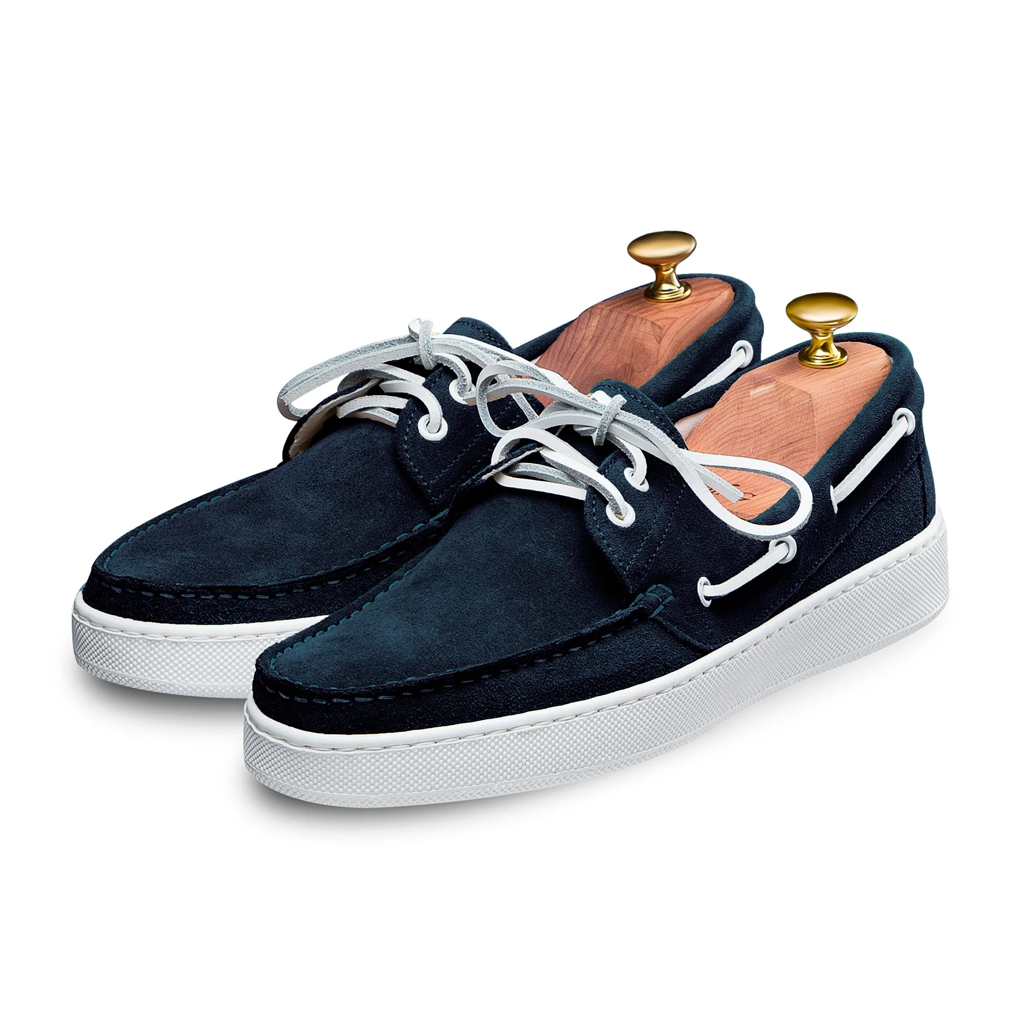 Chaussures bateau Torca 1102 veau velours bleu marine