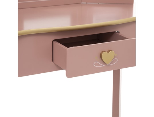 ATMOSPHERA - Coiffeuse et tabouret sissi rose