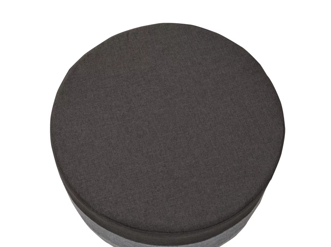 Pouf Repose-pieds Plat Tissu Mobilier Vintage 25x45x45