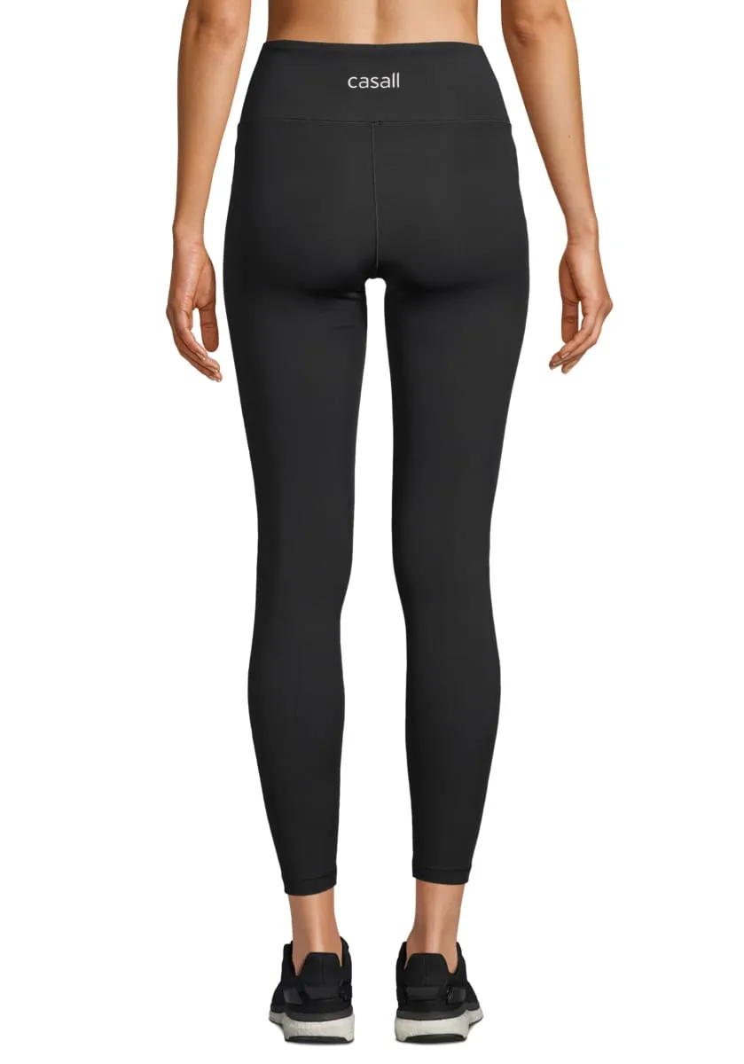 Casall Overlap High Waist Tights Black