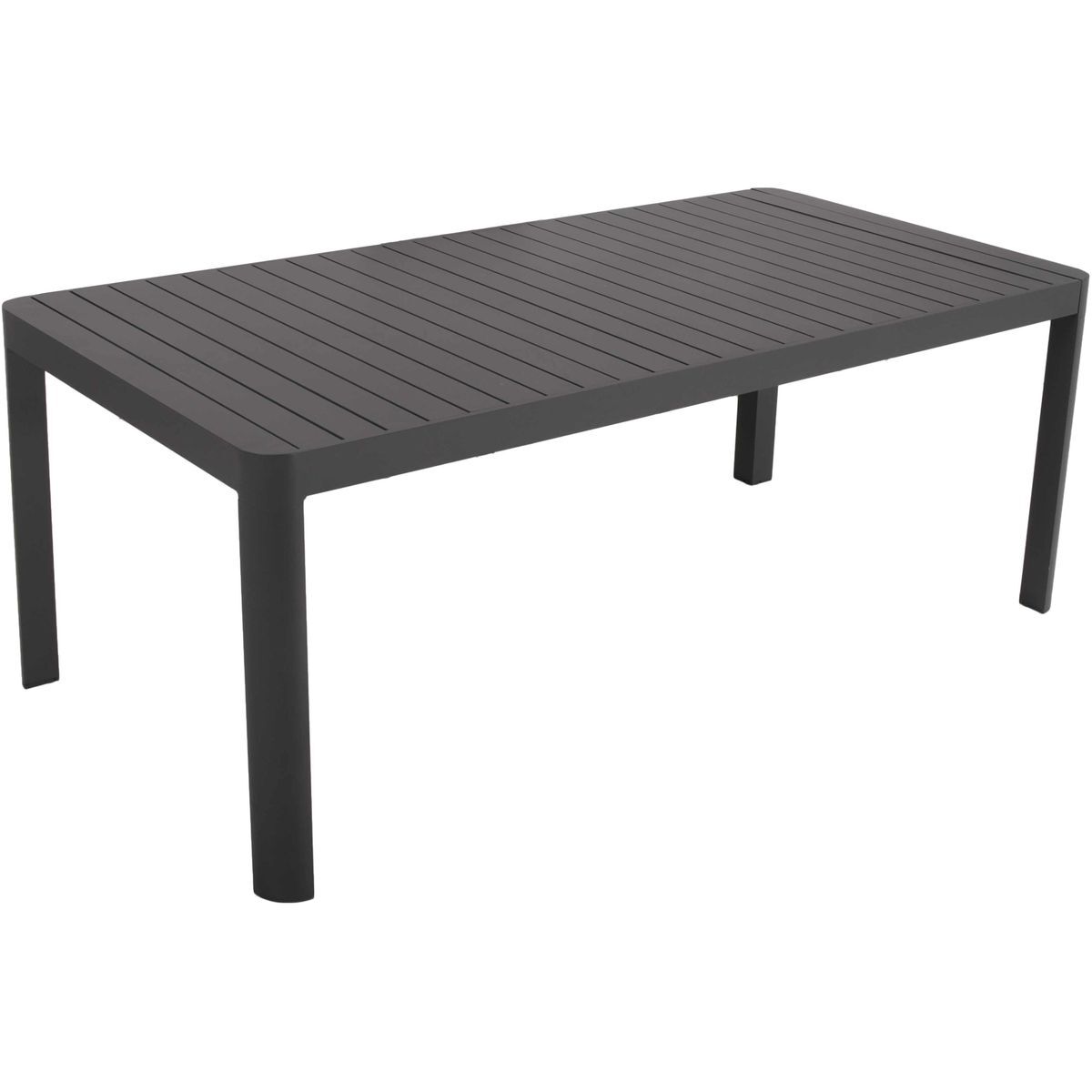 9-teilige Tischgruppe AMIRA - anthrazit-grau - Aluminium
