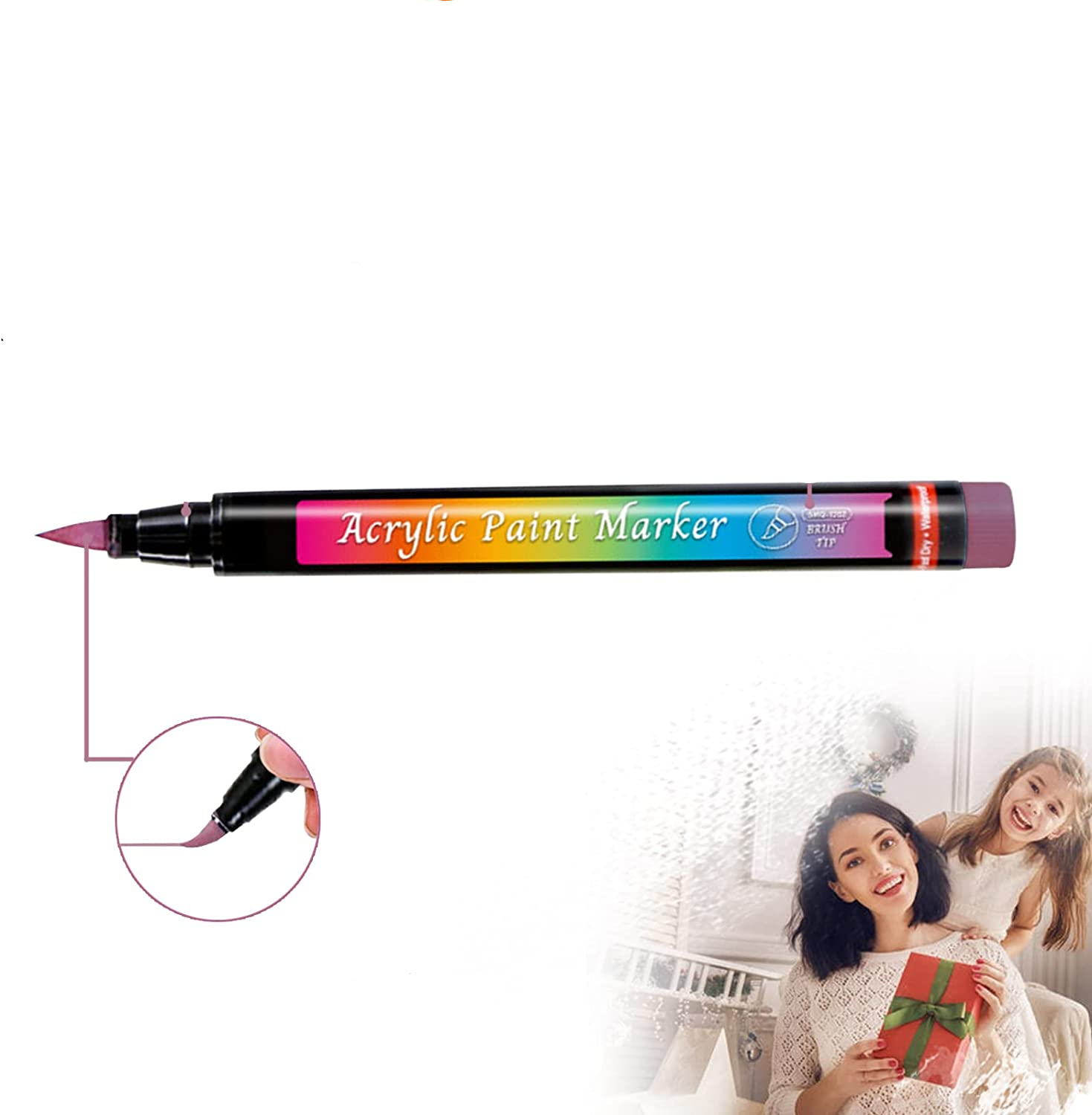 (30er Set) Wasserfeste Acryl Permanent Brush Marker Lack Mal Stifte