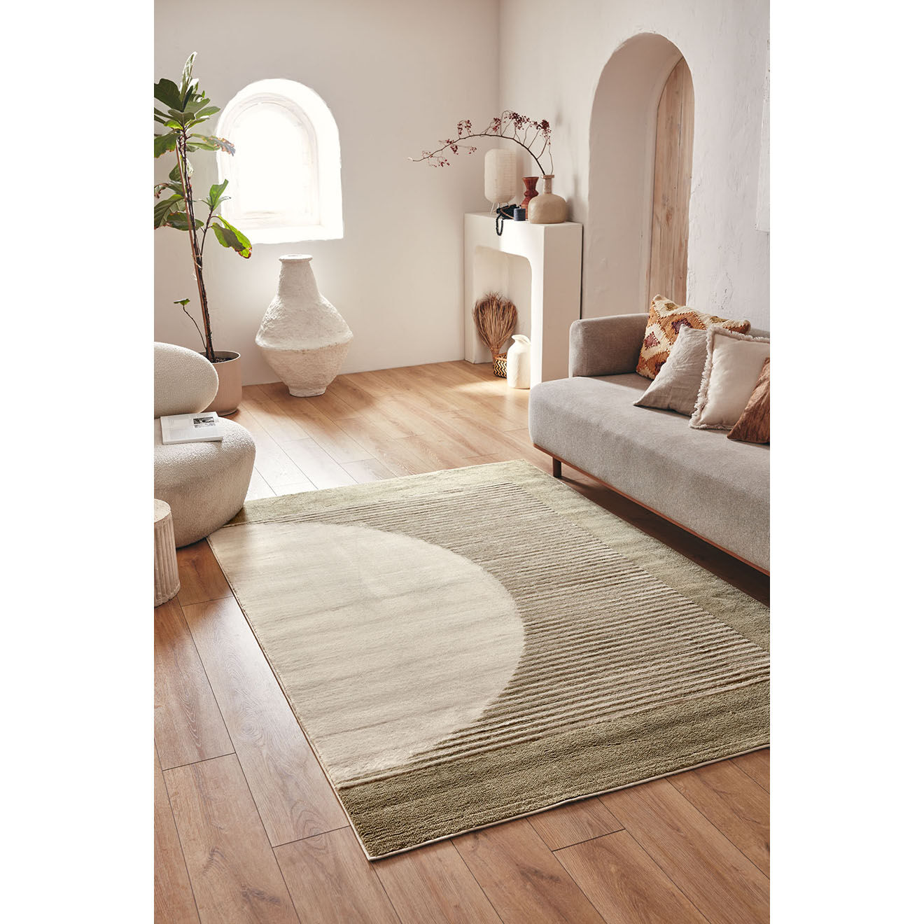 Nazar Rugs Tapis Nely 790 vert - 120x160 cm