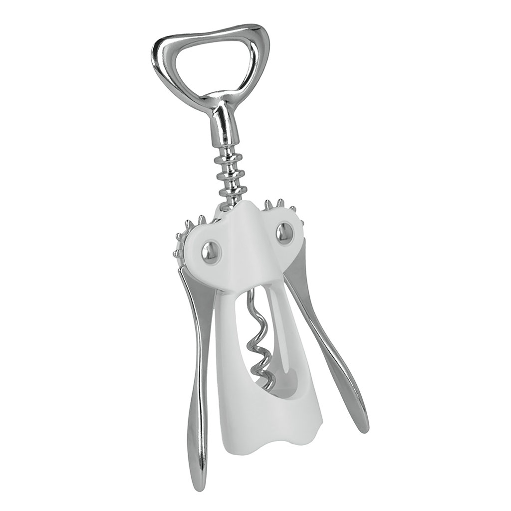 Tire-bouchons décapsuleur à leviers blanc 16.5cm