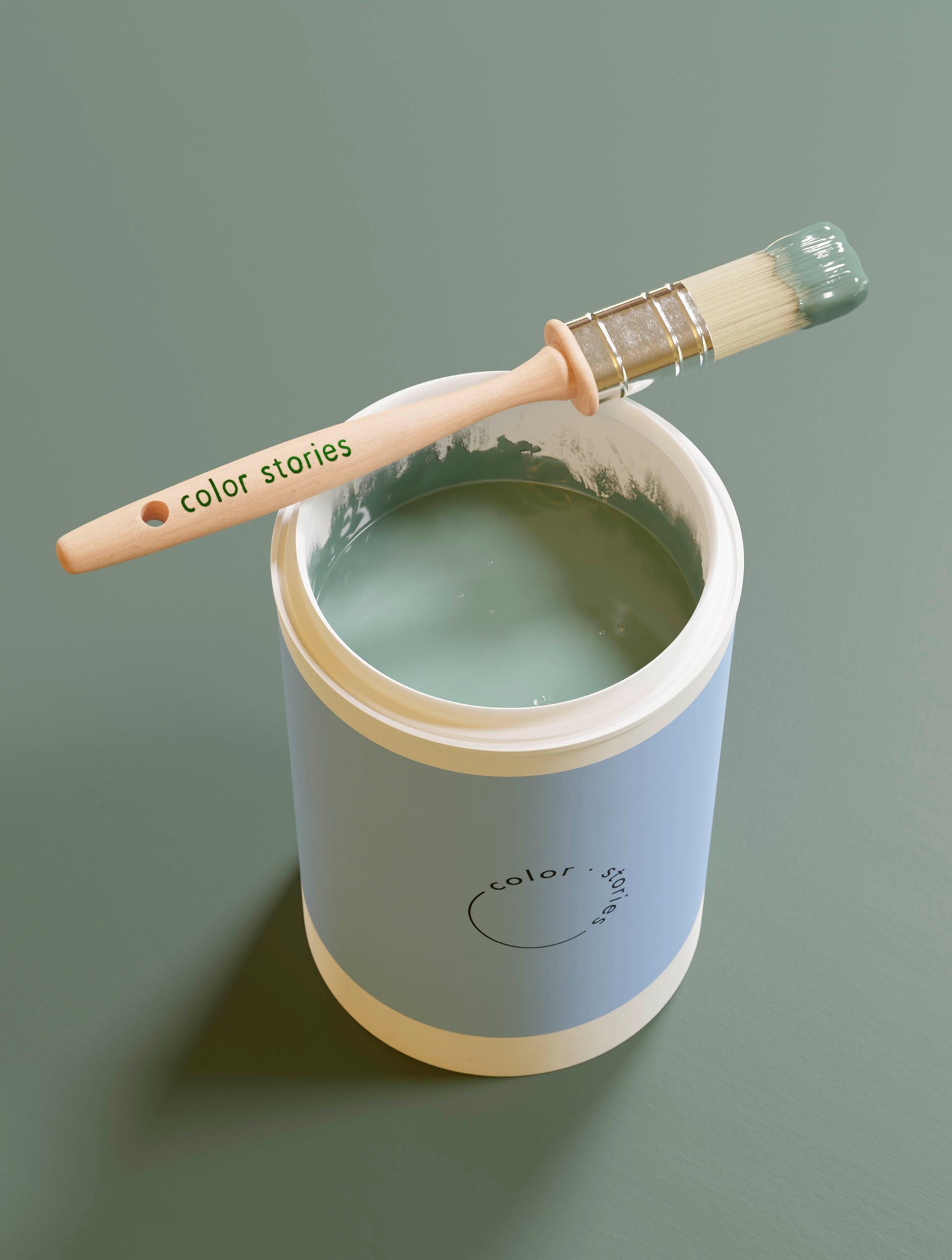 Maling Löv 2000 ml | Akrylmaling. | Moss Green | Color Stories