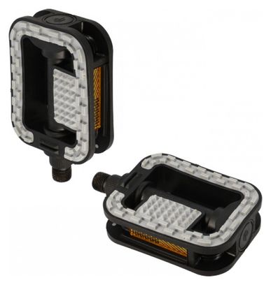 PEDALE CITY/URBAIN RESINE OPTIMIZ COMPACT NOIR/GRIS SURFACE ANTI DERAPANTE D 9/16 (PR)