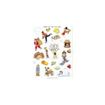 Apli - 3 feuilles gommettes hiver