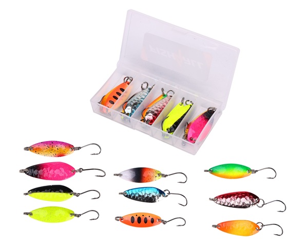 Kit de Cuillères Fish4all Trout Spoon Box Mix 2.9g-3.3g (10 Pièces)