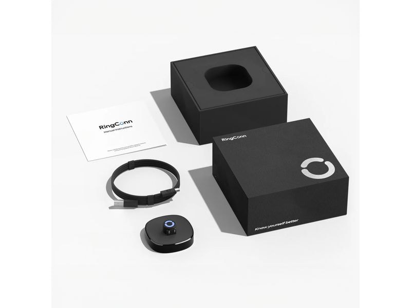 RingConn Smart Ring Charging Dock, Schwarz Charging Dock für RingConn Smart Ring Gen 2