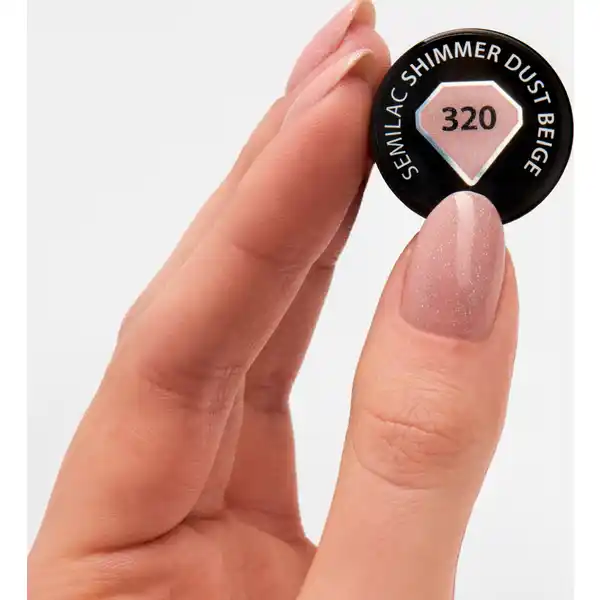 UV-Nagellack 320 Shimmer Dust Beige XXL