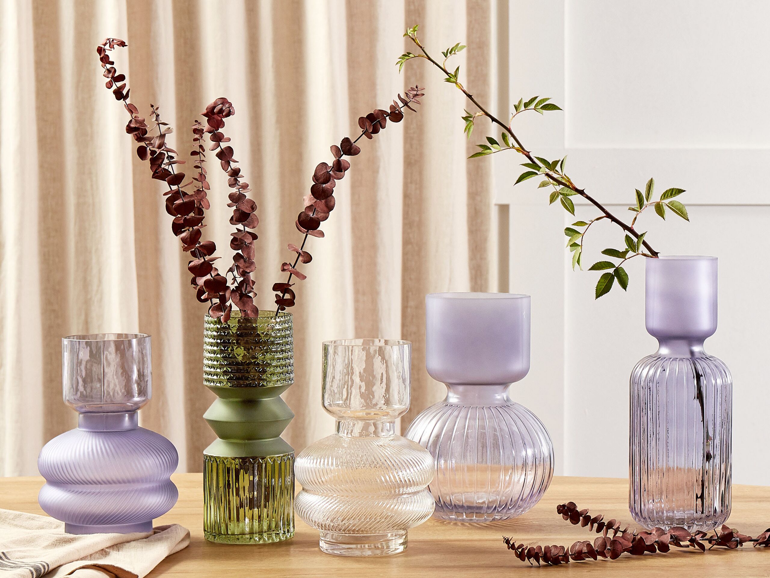 Beliani - RODIA - Decoratieve vaas - Transparant - Glas