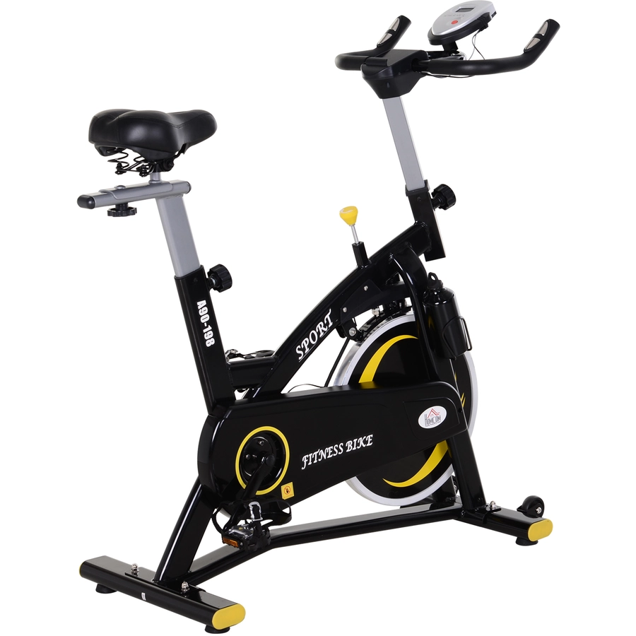 HOMCOM Fahrradtrainer mit stufenlosem Magnetwiderstand schwarz
