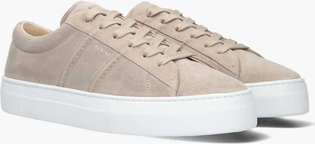 beige nubikk lage sneakers jagger morris