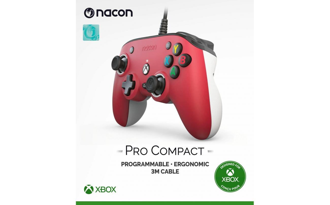 XBOX Series X Nacon Wired Pro Compact Controller Rood