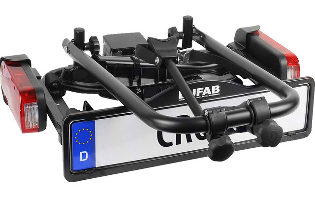 Eufab Fahrradträger Anhängerkupplung Crow für 2 Fahrräder, E-Bike geeignet