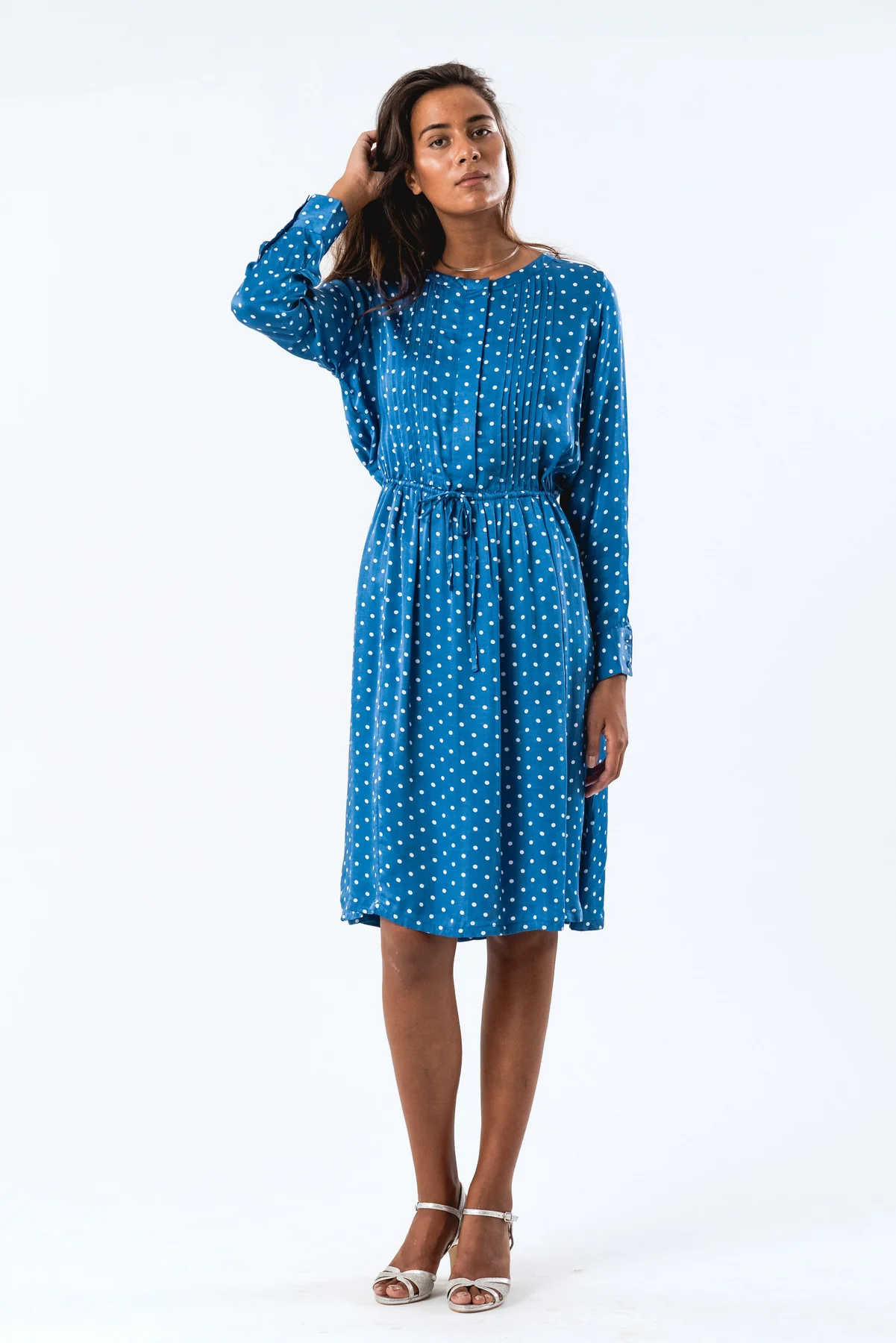 Lollys Laundry Fionall Midi Dress Ls