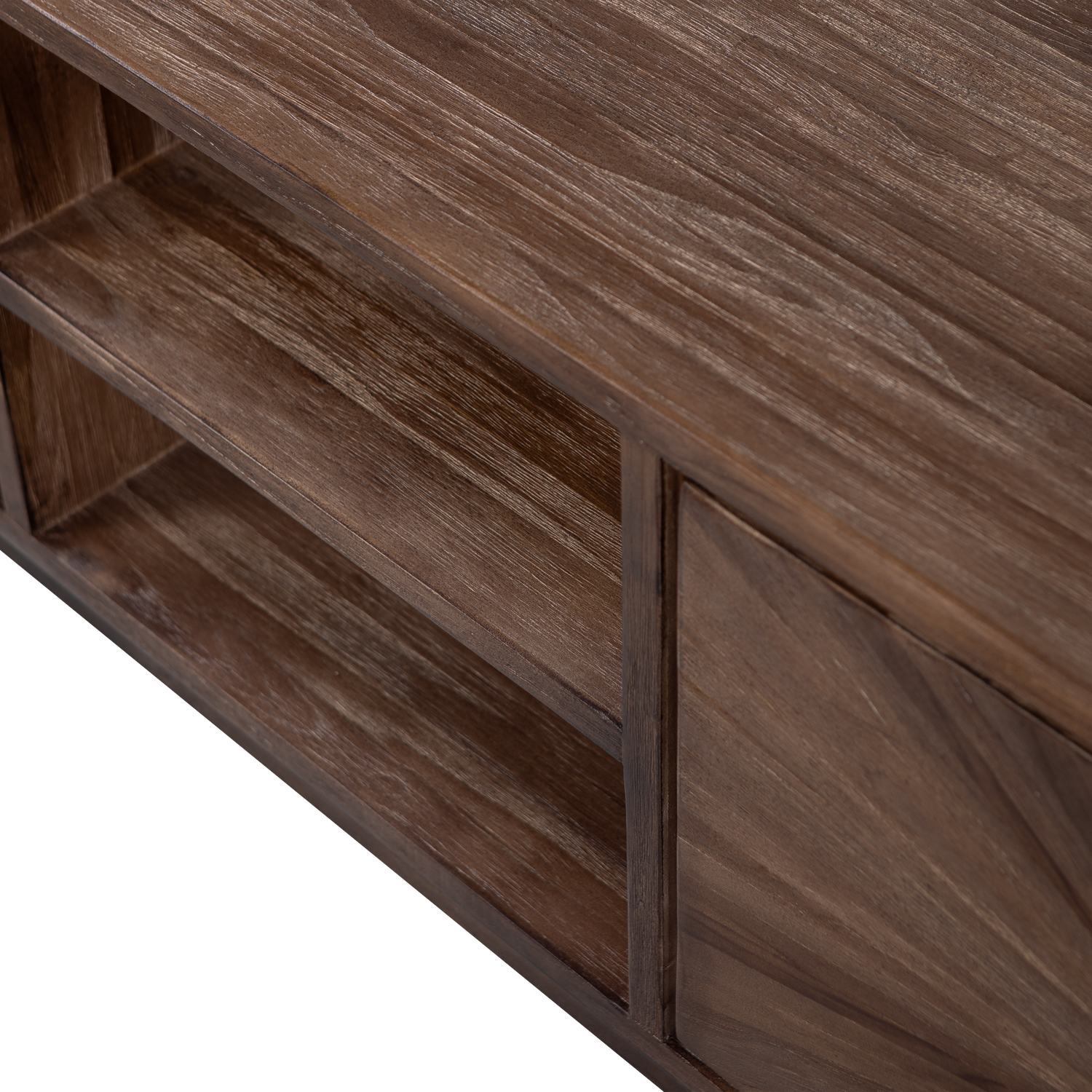 WOOOD Sun Organic Sidetable| Bureau - Recycled Teak - Bruin