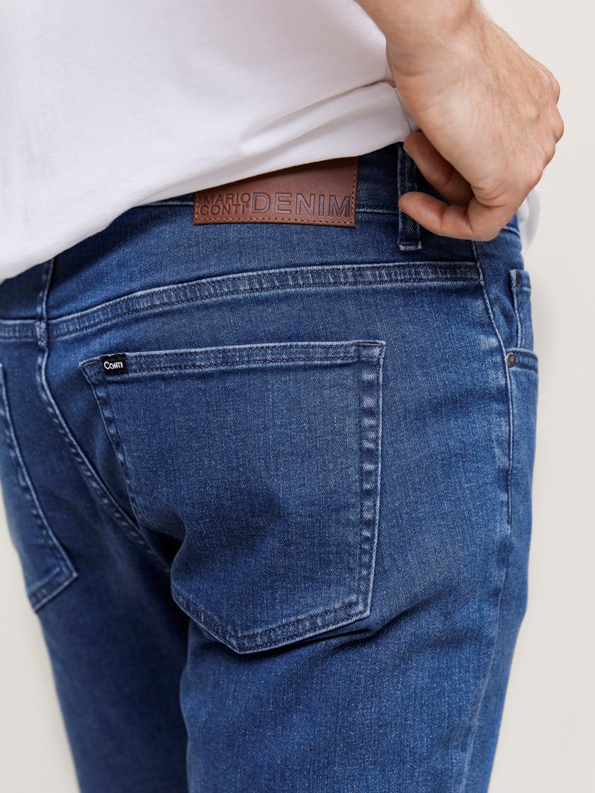 Steve blue stretch jeans Super Stonewashed