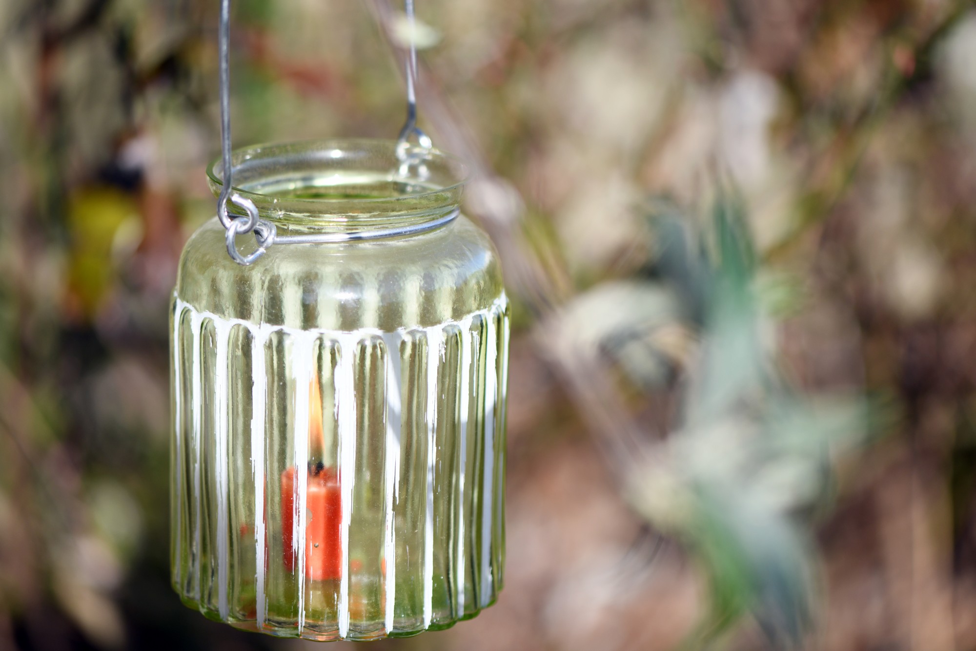 Glas-Windlicht, grün, Ø 10 cm, H 15 cm von fischer's lagerhaus