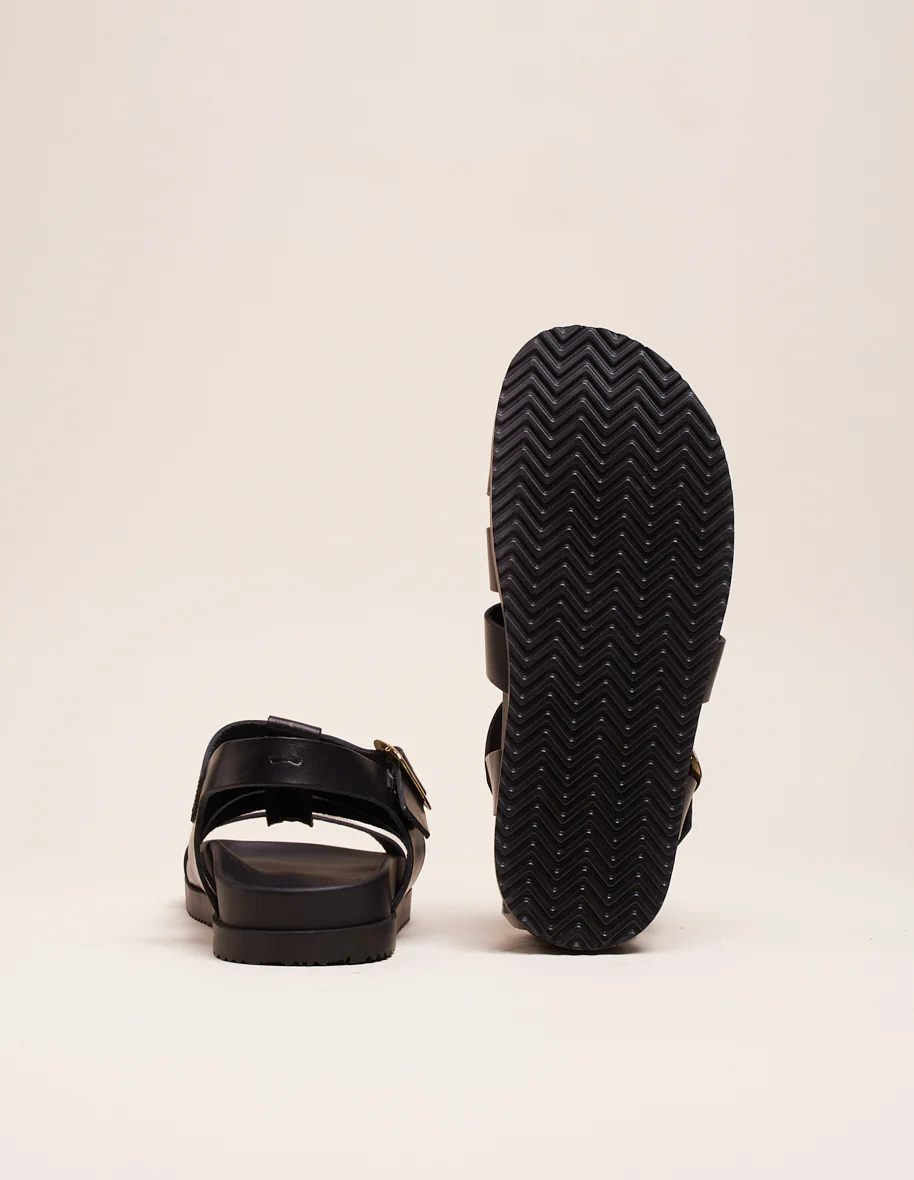 Sandales Scarlett - Cuir noir