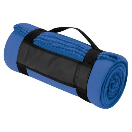 Macma Fleecedecke mit Trageband, ca.180 x 110 cm, blau