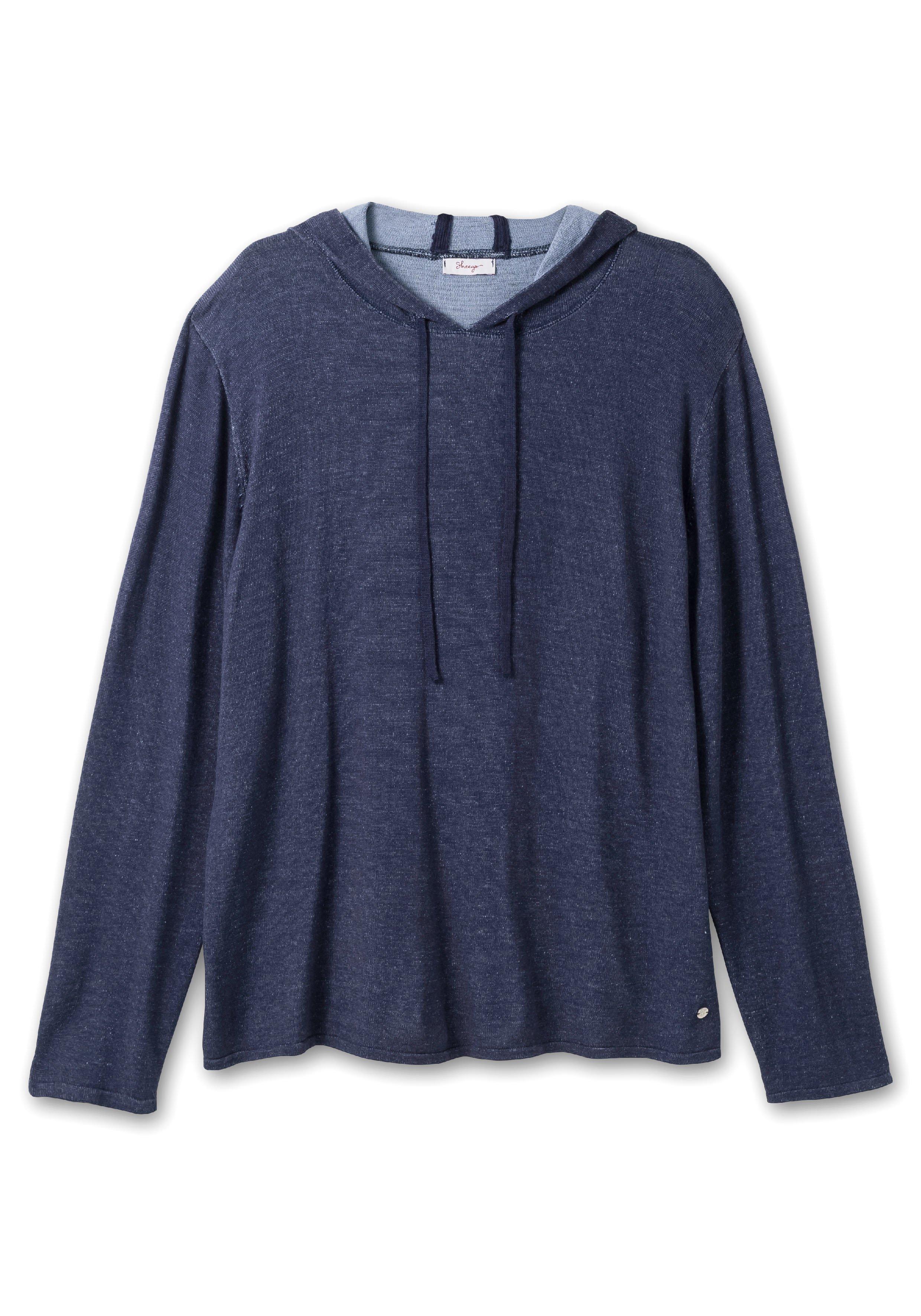 Pullover mit zweifarbiger Kapuze
