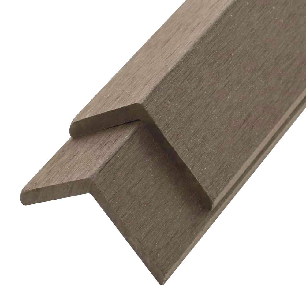 Home Deluxe - WPC FINEA afwerkstrip - donkerbruin, 10 stuks - 110 x 4,5 x 4,5 cm | Afwerkprofiel, afdekstrip, afwerkrail
