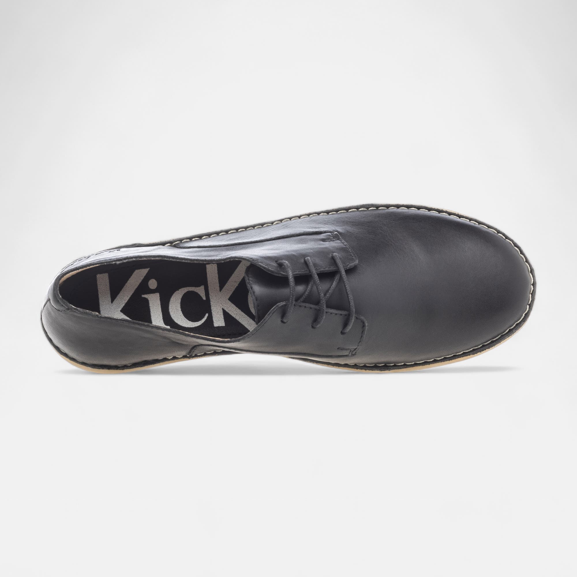 Derbies Femme en cuir noir
