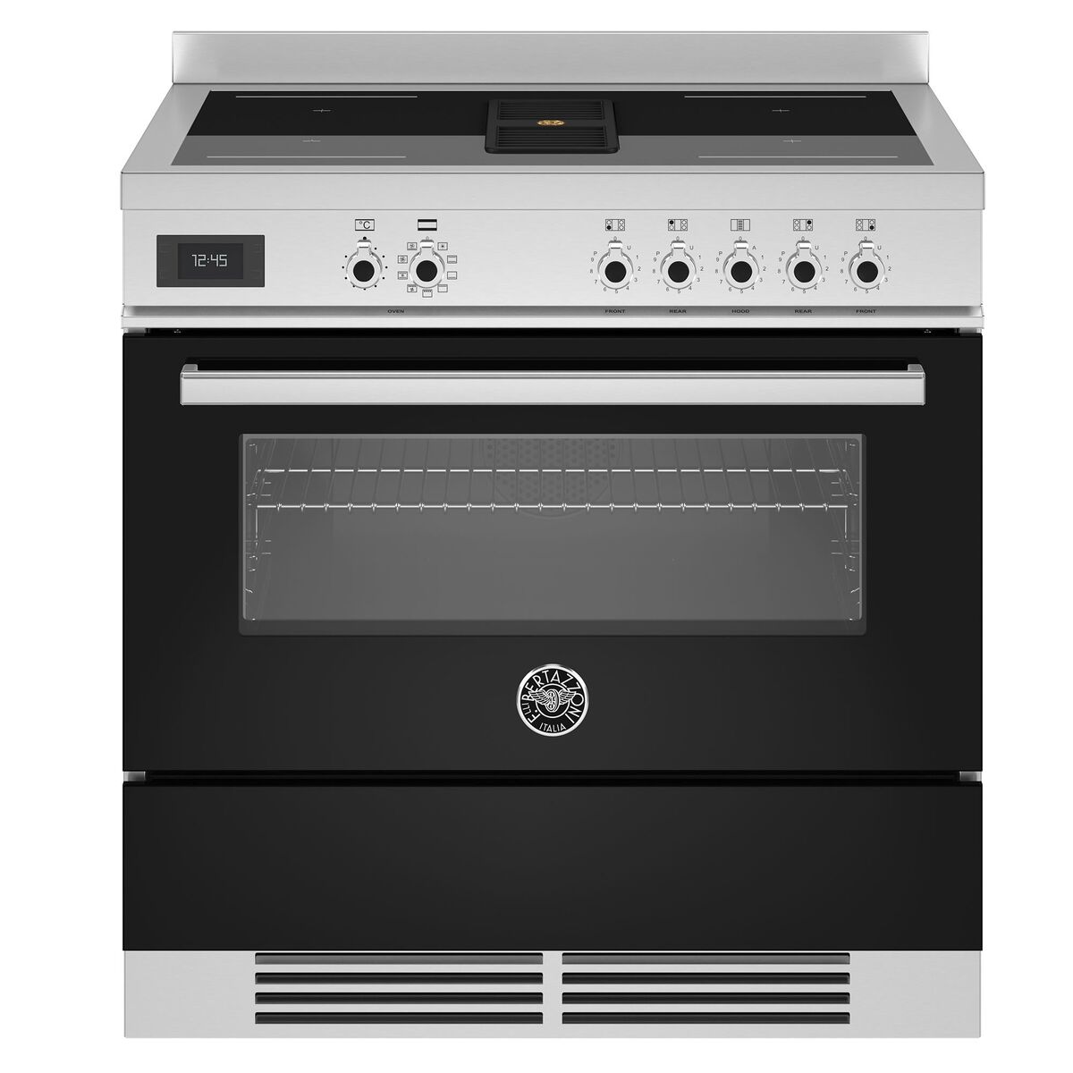 PROCH94I1ENET Komfyr med integrert vifte 90 cm, svart
