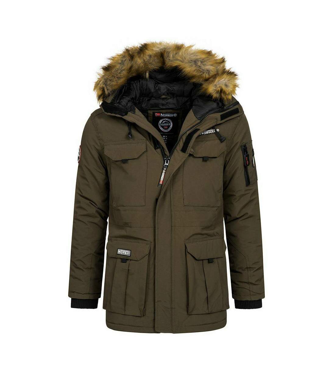 Parka homme Geographical Norway Parka Bottle vert kaki