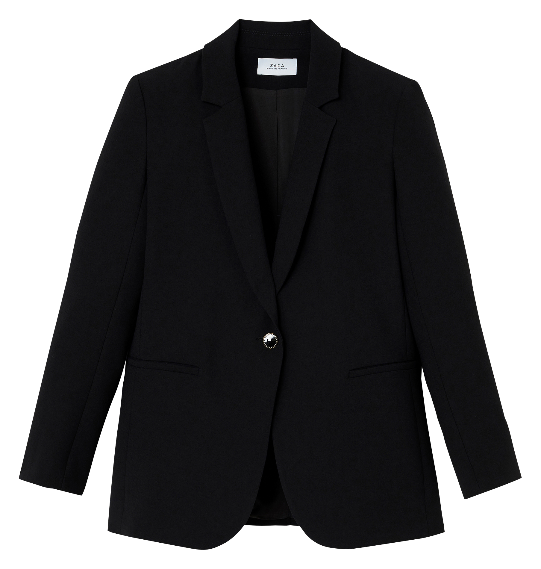 VICTORINA - Veste de tailleur boutonnée | Noir