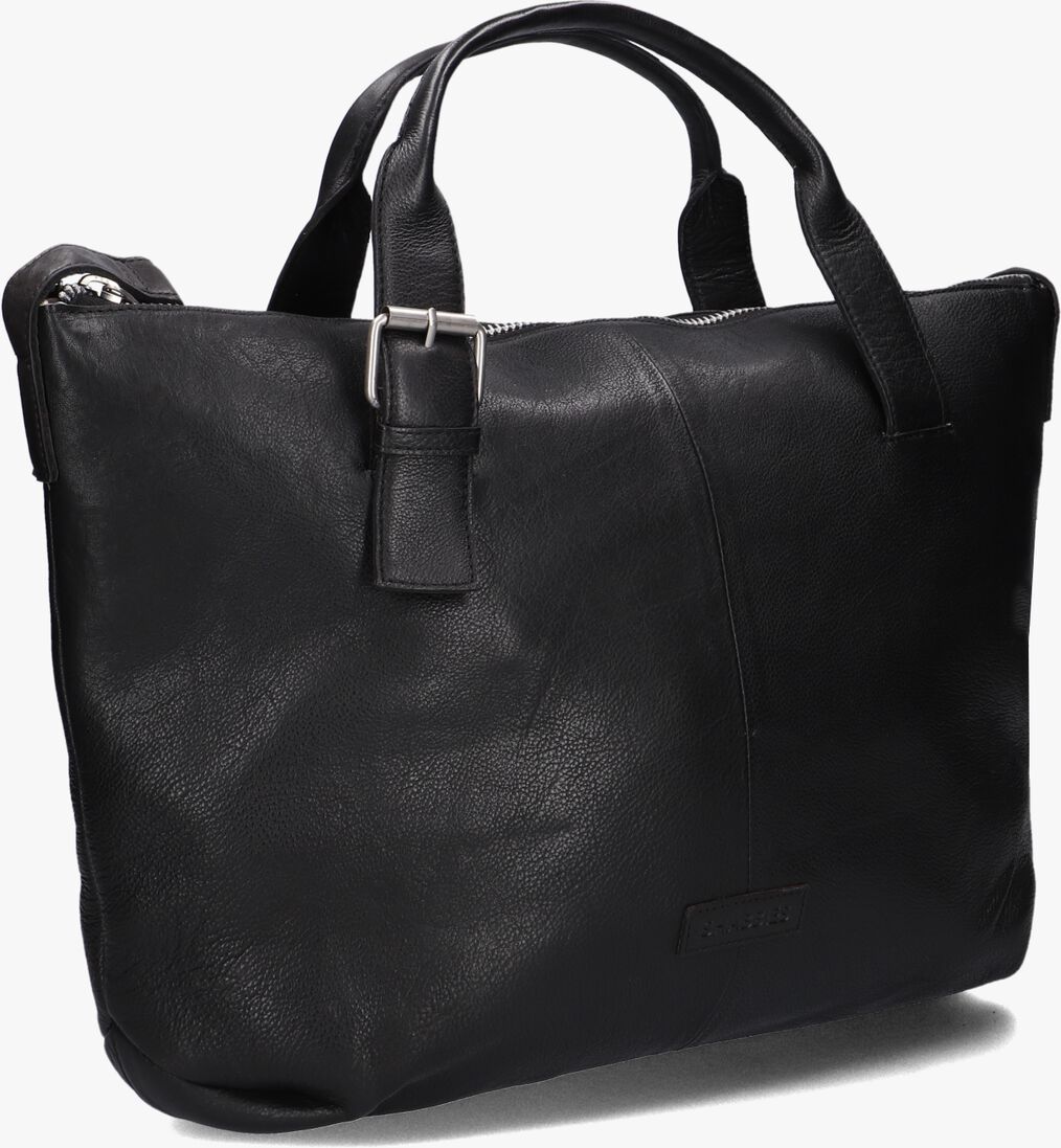 zwarte shabbies schoudertas essie laptop