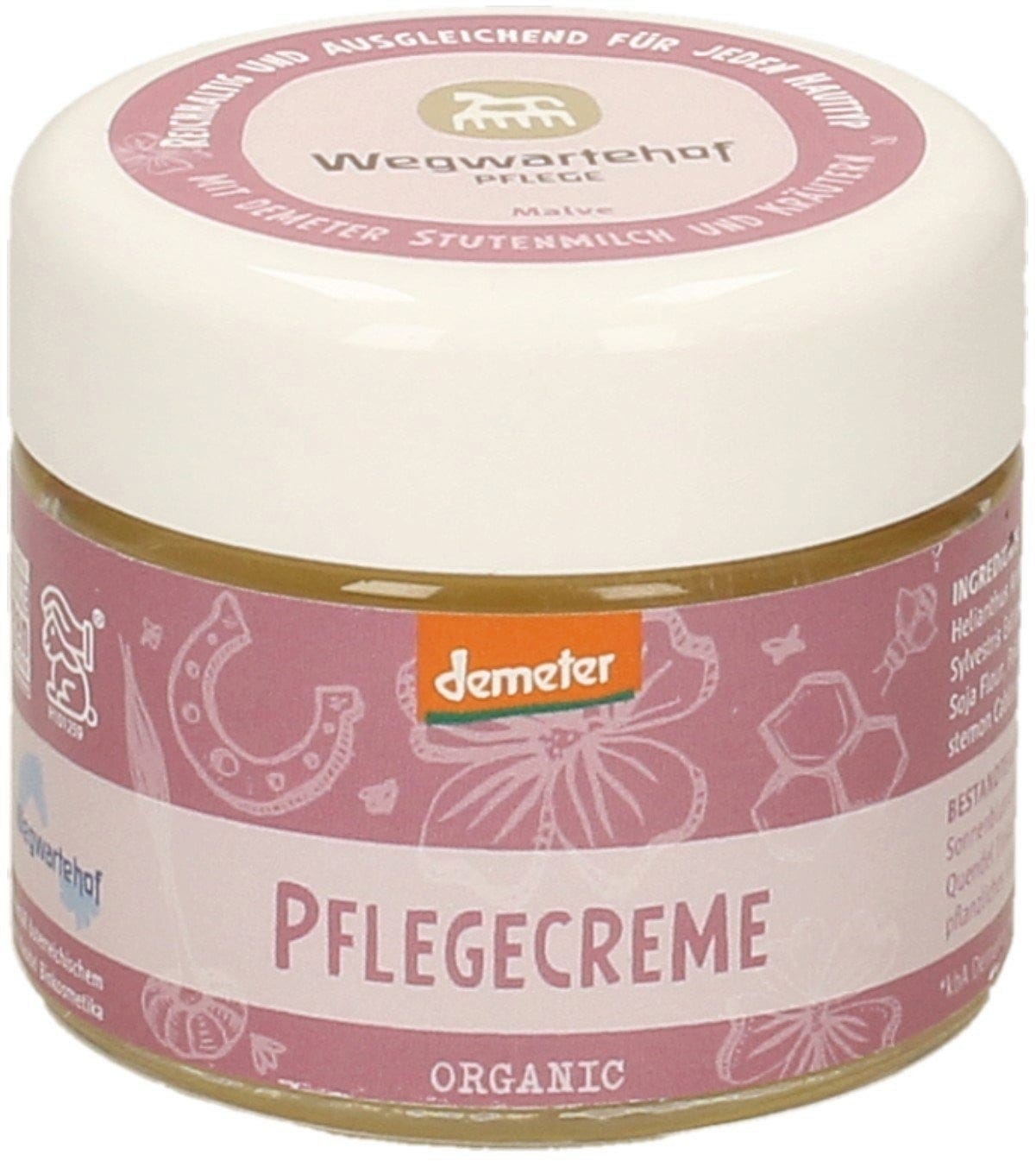 Wegwartehof  Stutenmilch-Pflegecreme mit Malve, 50 ml