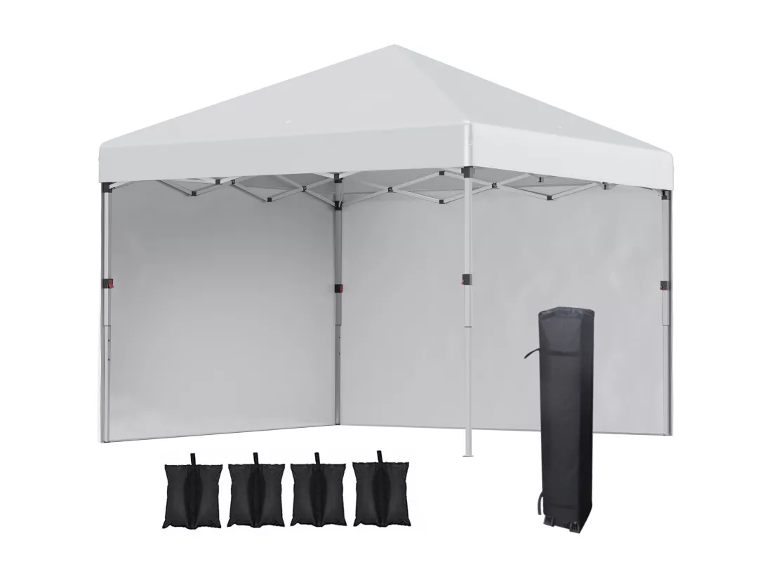 Tonnelle barnum pop-up UV 30+ sac transport inclus gris