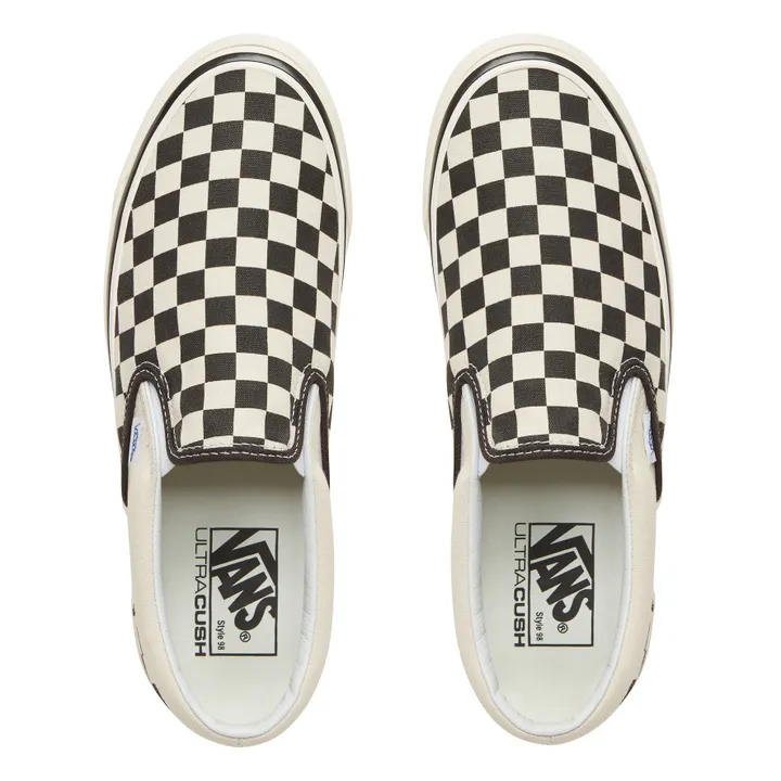 Vans Baskets Classic Slip-On 98 Dx Checkerboard - Collection Adulte  | Noir