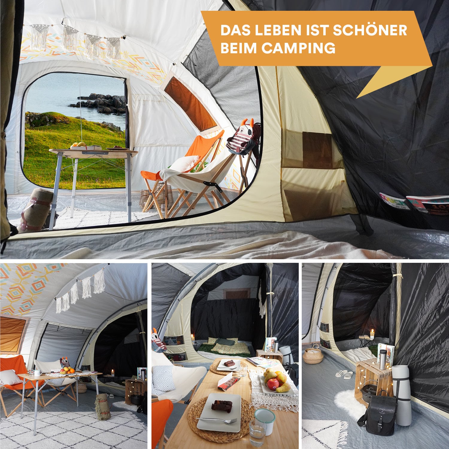 Skandika Gotland 6 Boho tunneltent