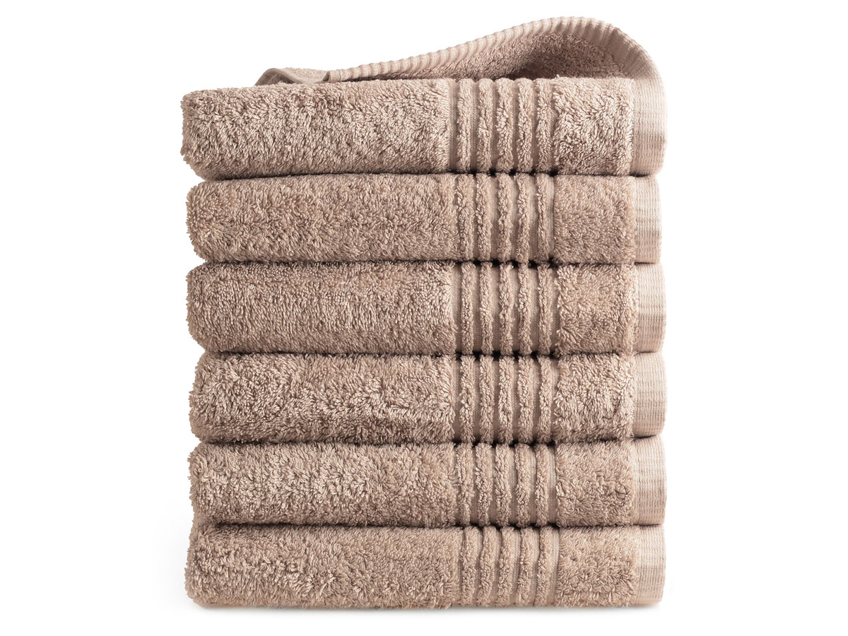 PHLOX Supreme 50 x 100 cm set van 6 handdoek - sand