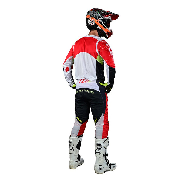 Troy Lee Designs - Pantalon GP Pro Partical Noir / Rouge fluo / Blanc