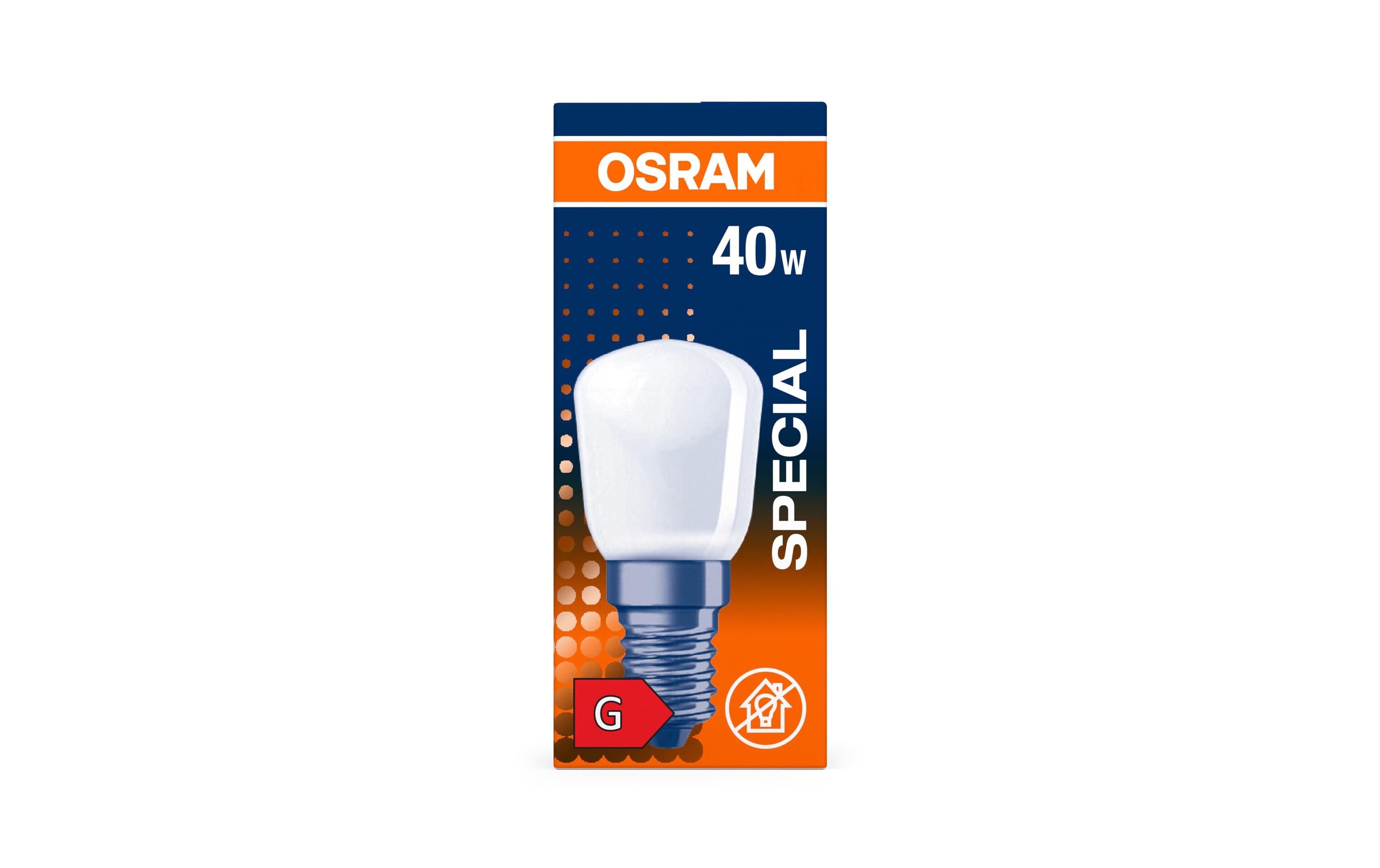 Lampe Special Oven T FR 40W 230 V E14 WarmweissGlühlampe für Ofenbeleuchtung