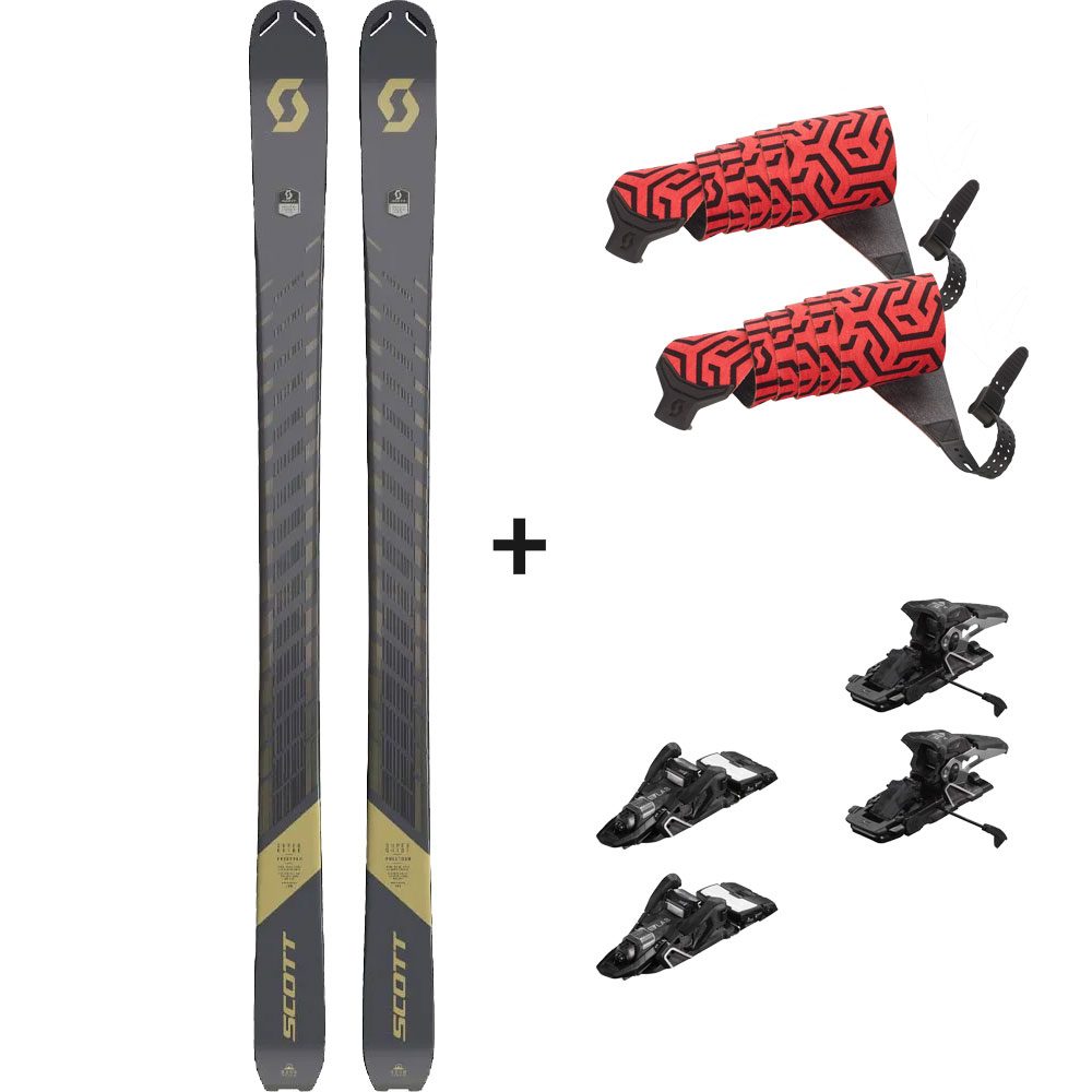 Scott Superguide Freetour 22/23 Tourenski Komplettset & Salomon Bindung & Fell