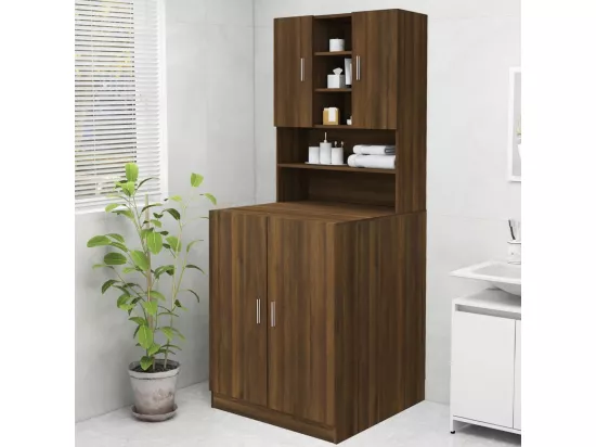 Meuble pour machine à laver Chêne marron 70,5x25,5x90 cm