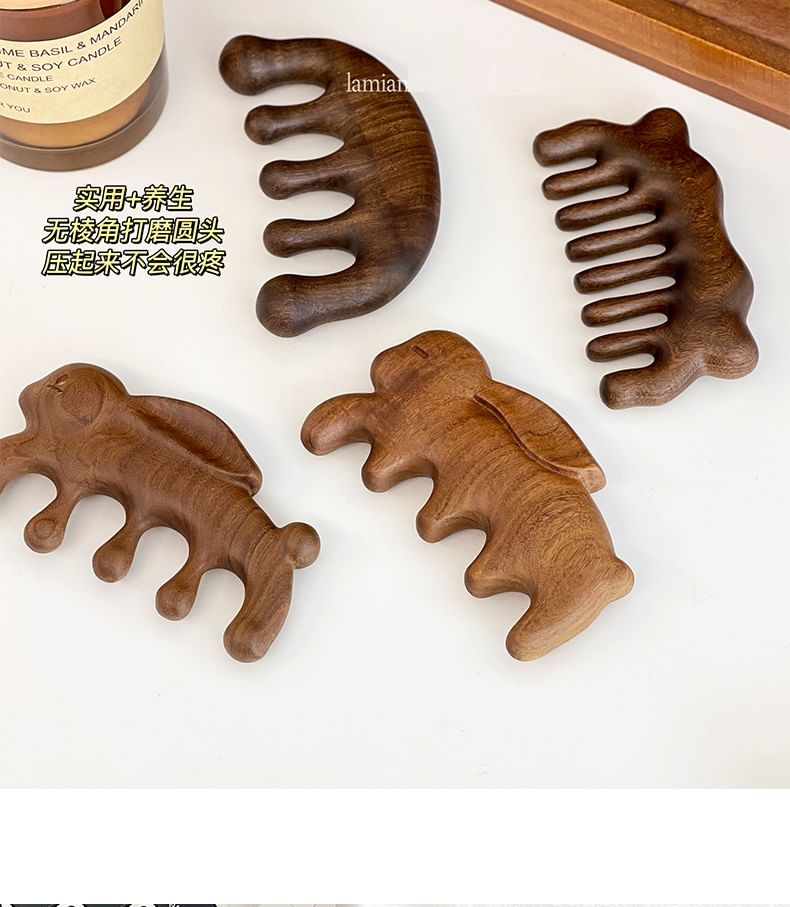 Miumi - Houten massagekam (verschillende ontwerpen)